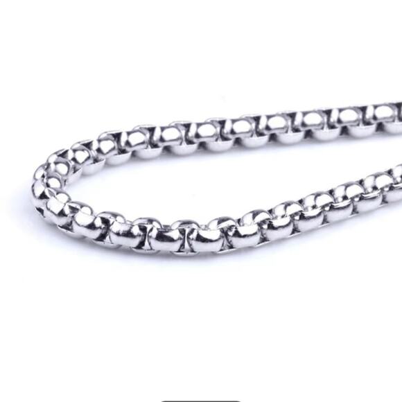 Titanium Steel Fish Hook Pendant Necklace Ocean Adventure Tribal Viking Unisex - Picture 4 of 5